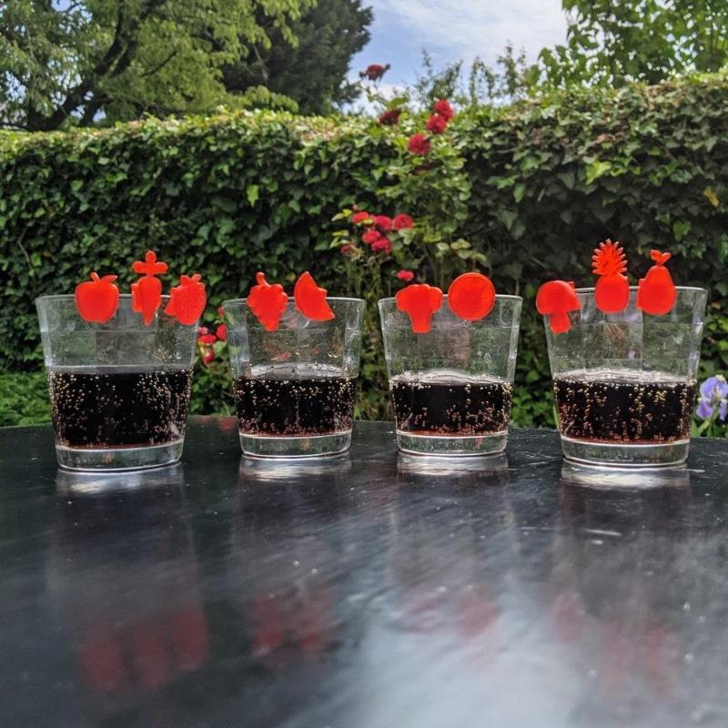 Glass Markers, Drinking Glass Identification