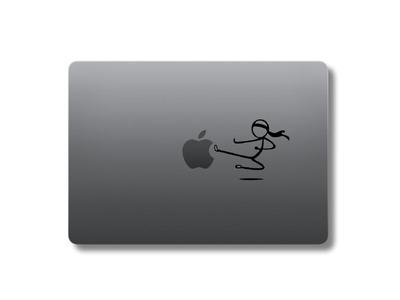 Ninja Kick MacBook Sticker