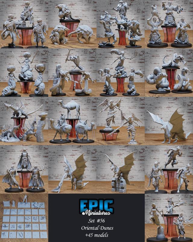 Oriental Dunes Set / Sand Encounter / Desert & Arabic Collection / Pre-Supported