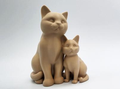 Momma Cat & Baby - No Supports