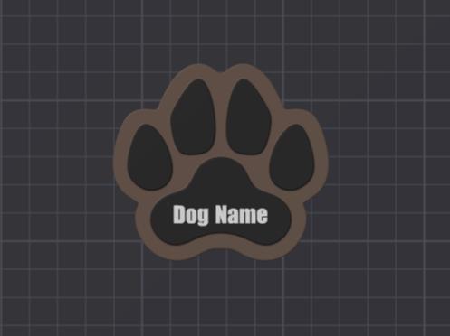 Dog Paw Name Tag – No AMS Needed!