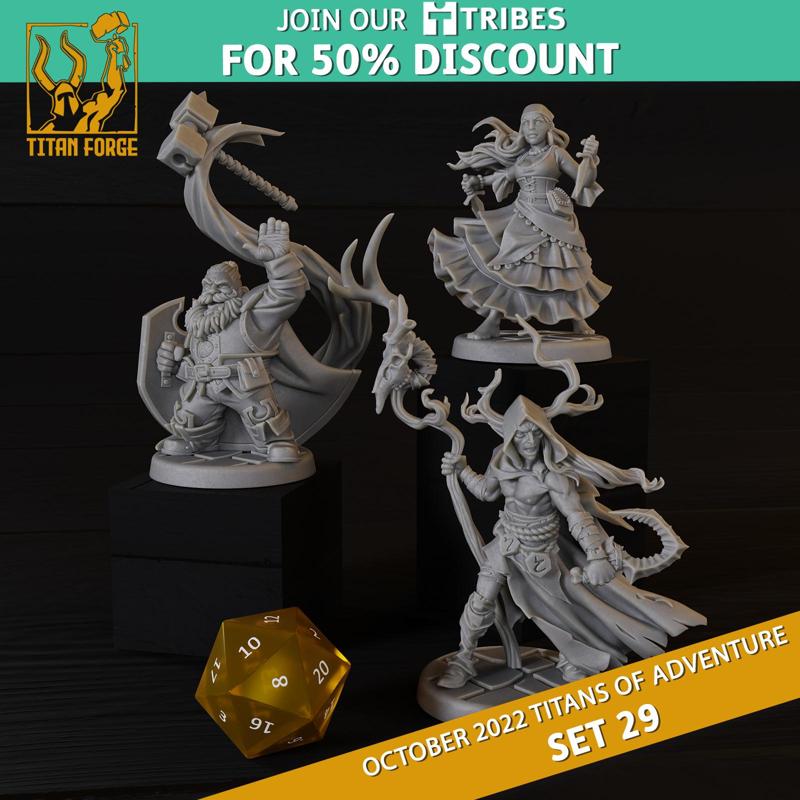 RPG - DnD Hero Characters - Titans of Adventure Set 29