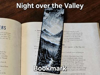 "Night over the Valley" - Bookmark