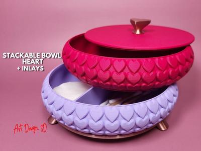 Stackable Bowl - Heart