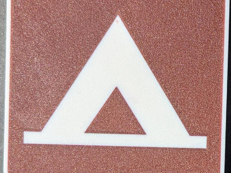 Tent and Hunting Camp Sign Coaster