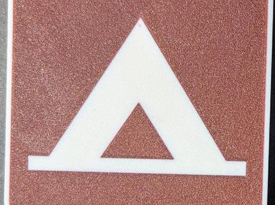 Tent and Hunting Camp Sign Coaster