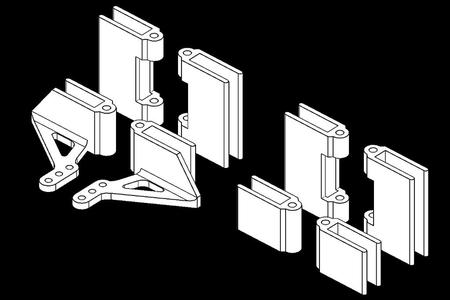 Depron RC Plane Hinges Set