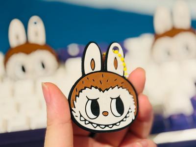 Labubu Embossed Keychain | AMS & Manual Friendly