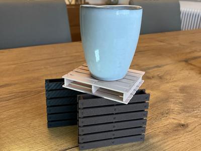 Mini-Palette as Coaster & Deco 3D-Plug-in System