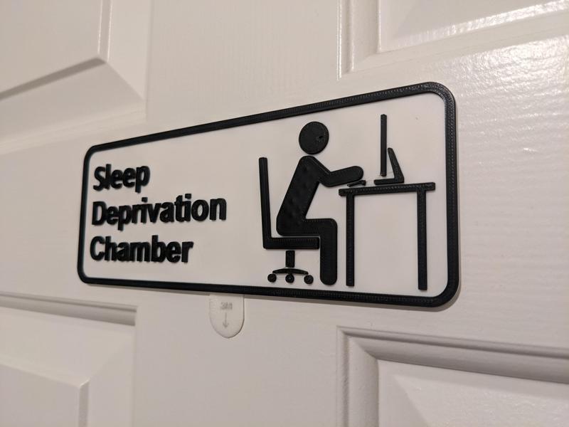 Humorous Office/ Workshop Sign (Revisited)