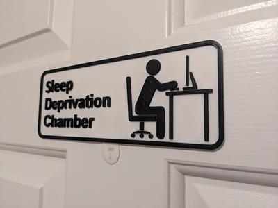 Humorous Office/ Workshop Sign (Revisited)
