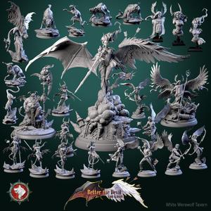 April 2025 release  Better the Devil you know  29 STL's miniatures pre-supported + DnD5e stats block
