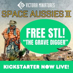 Space Aussies  Grave Digger  Free STL
