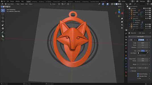 Fox pendant!