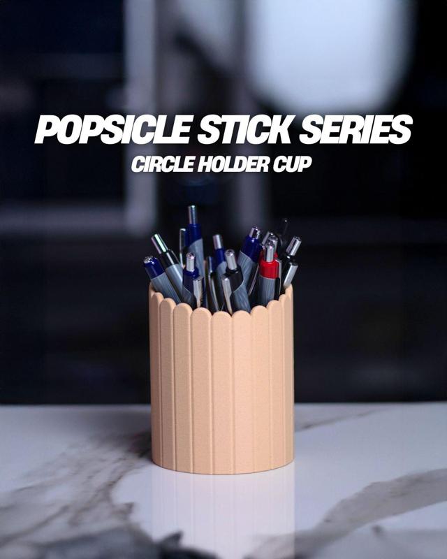 Popsicle Stick Series - Tapered Circle Cup