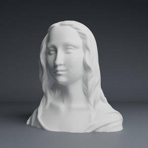 AI generated Mona Lisa Bust