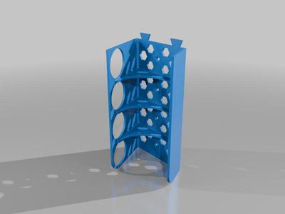 Modular Caulk Tube wall rack