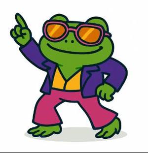 80s disco frog