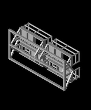 N Scale - (4) 10' Ladder Platforms - Left Opening