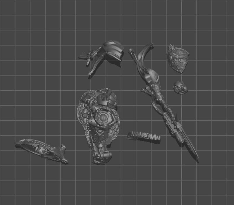 Black Castellanus miniature for table game and other role play