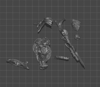 Black Castellanus miniature for table game and other role play