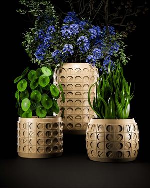 Cellura Planter Collection | Modern Planter & Vase | Stl file