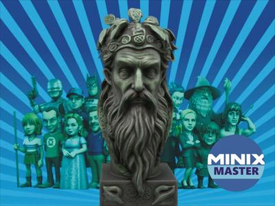 bust of a Celtic druid