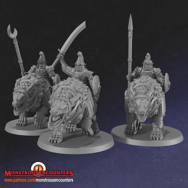 Hobgoblins Riding Worgs