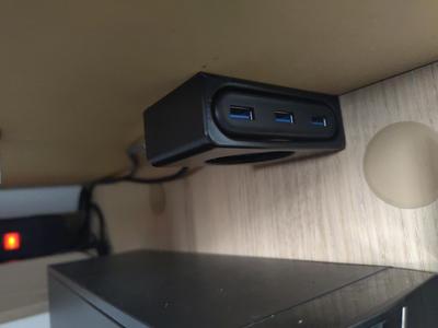 UGreen USB Hub under-desk mount