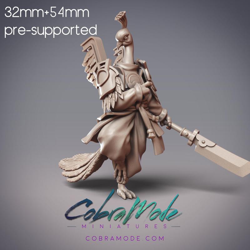 Peacock Fighter - Emerald Ink, ShuoYu Warrior Bard (Pre-supported)