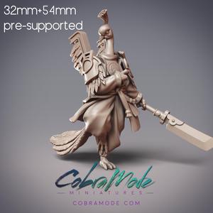 Peacock Fighter - Emerald Ink, ShuoYu Warrior Bard (Pre-supported)
