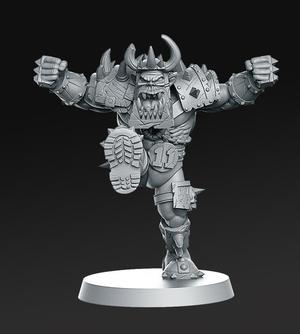 011 Orc Blitzer Fantasy Football 32mm