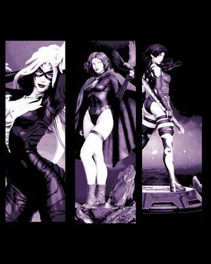 Villain or Hero - It is all a matter of perspective - Super heroines of the comics set of bookmarks