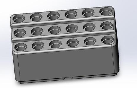 Gridfinity Reloading Tool Holder Block for 21st Century Expanding Mandrels