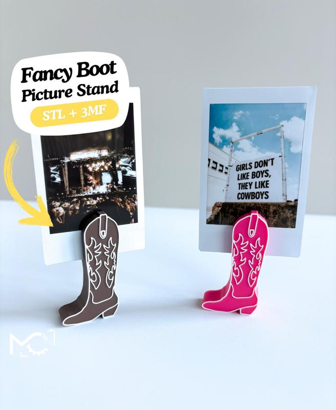CowgirlBootPolaroidStand