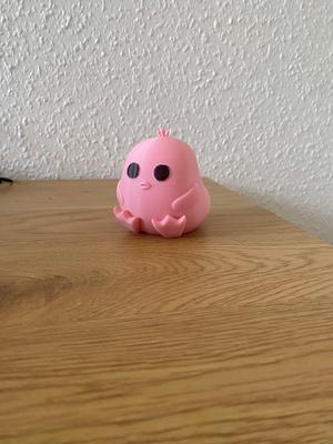Cute chubby toon duck (No support / easy print)