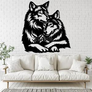 Wolf Couple 2D Wall Art/Window Art