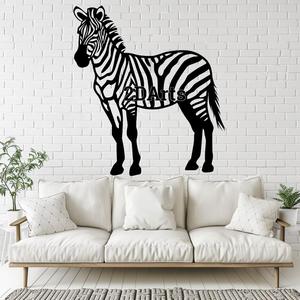 Zebra 2D Wall Art/Window Art - Digital STL & SVG File for 3D Printing or Laser Cutting