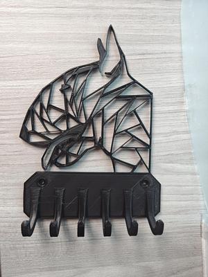 Bull Terrier keys hanger