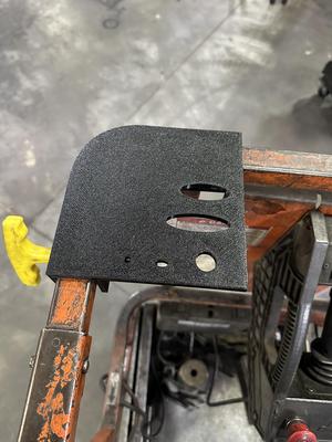 JLG scissor lift tool holder