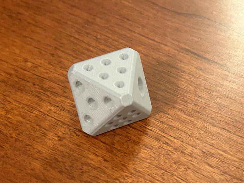 D8 dice with dots - 8-sided dice