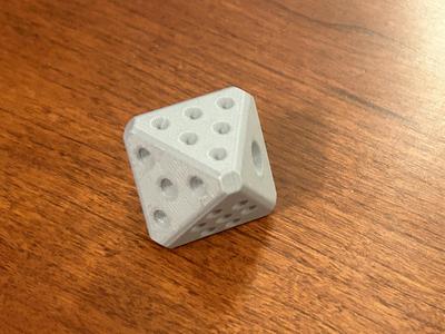 D8 dice with dots - 8-sided dice