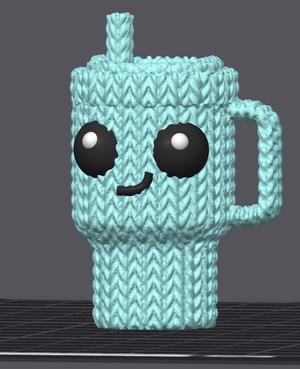 Knit Manley Tumbler Keychain