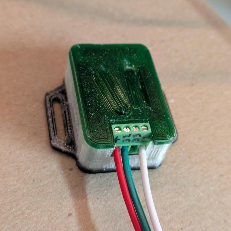 Adafruit Mini Sparkle Motion Snap-on Enclosure remix with wire terminal cut-outs