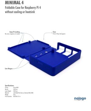 M!N!MAL 4 - Raspberry Pi 4 Case