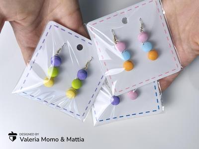 Macarons Earrings, stack as many macarons as you like!