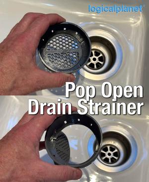 Pop-Open Drain Strainer #throwback edition
