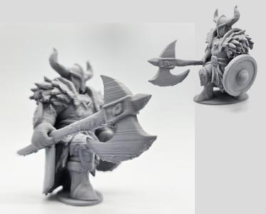 Battle-Axe Viking Miniature