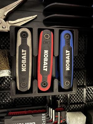 Gridfinity Kobalt Allen Key Tray