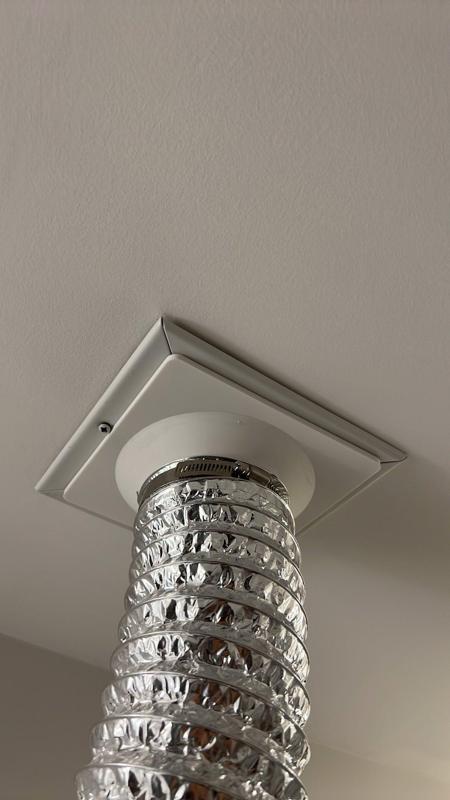 4 inch flexible duct adapter to bathroom vent fan grill